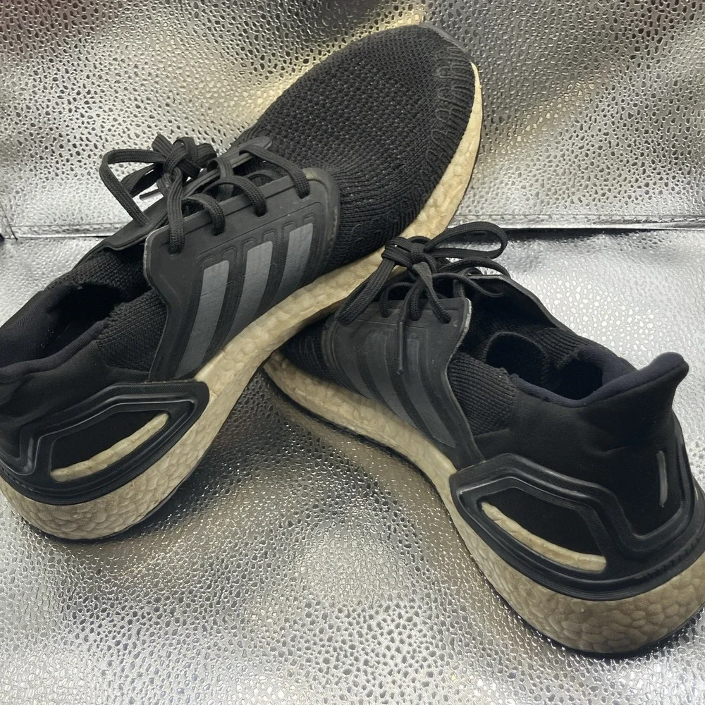 adidas UltraBoost 20 Boost Low Top Lace Up Sneaker Black Men Running